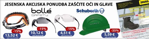 Zaščita oči in glave v jesenski akcijski ponudbi