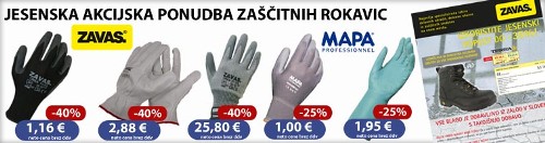 Zaščitne rokavice v jesenski akcijski ponudbi