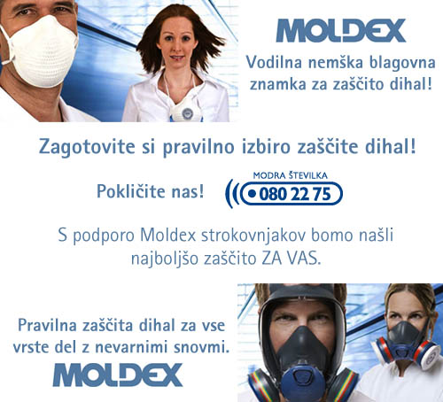 Moldex svetovanje pri izbiri zaščite dihal