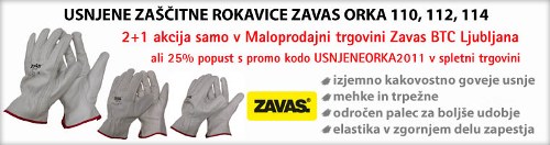 Usnjene zaščitne rokavice Zavas Orka
