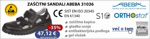 ESD zaščitni sandali