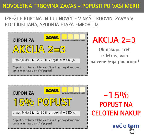 Delovna oblačila in obutev - novoletni popusti Zavas