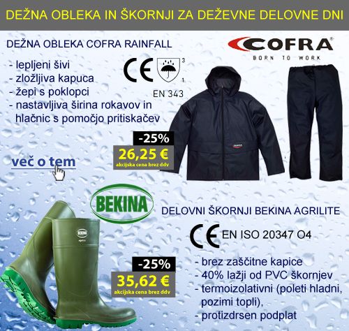 Dežna obleka in škornji