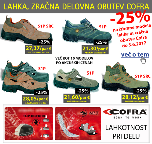 Zaščitni delovni čevlji Cofra