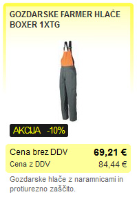 gozdarske protiurezne hlače