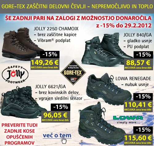 nepremočljivi zimski delovni čevlji